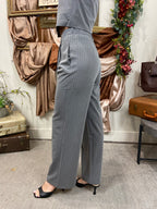 Sadie Gray Pin Stripe Trouser Pants
