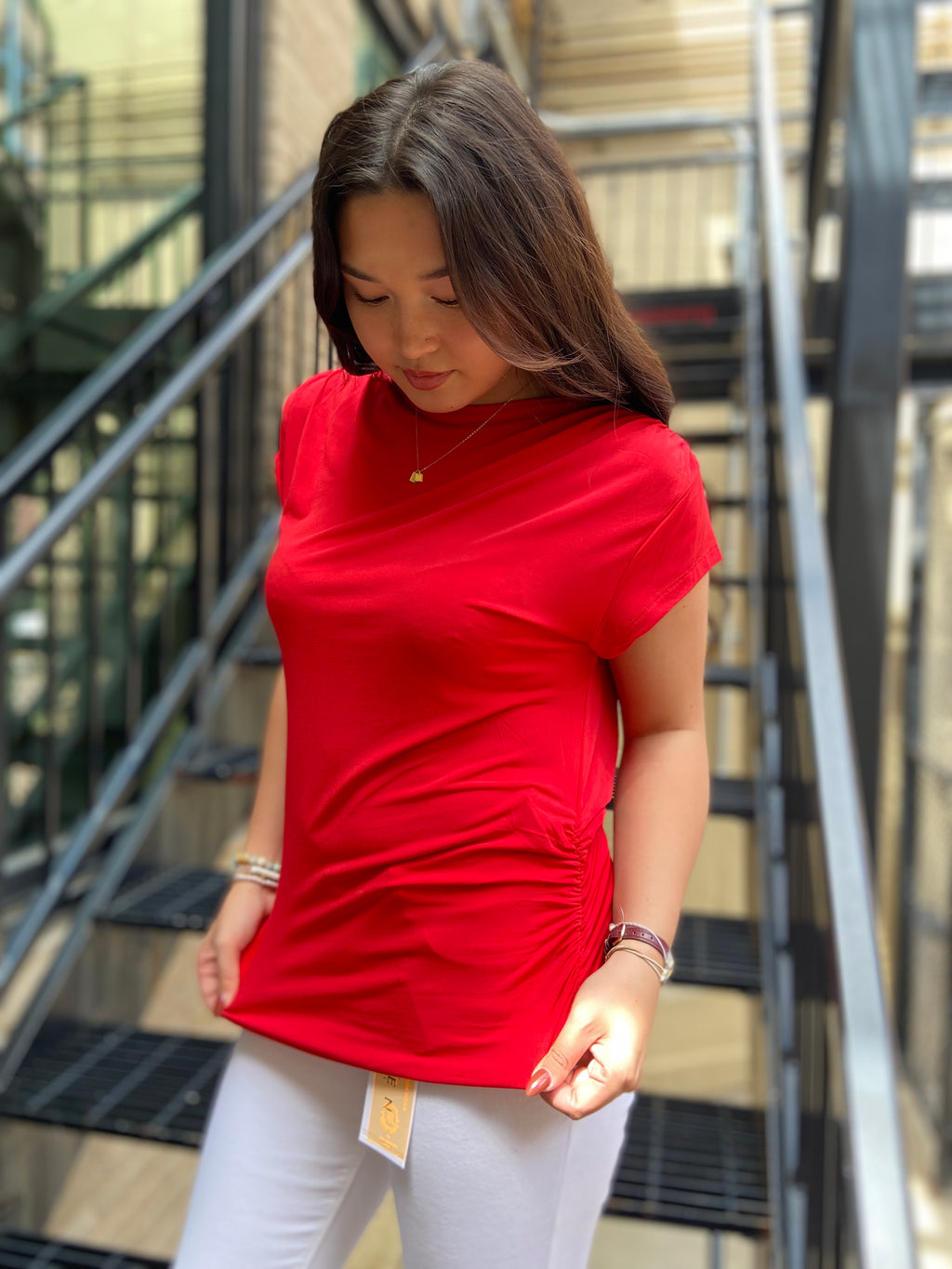 Scarlett Red Open Back Sleeveless Top - MK Threads Boutique