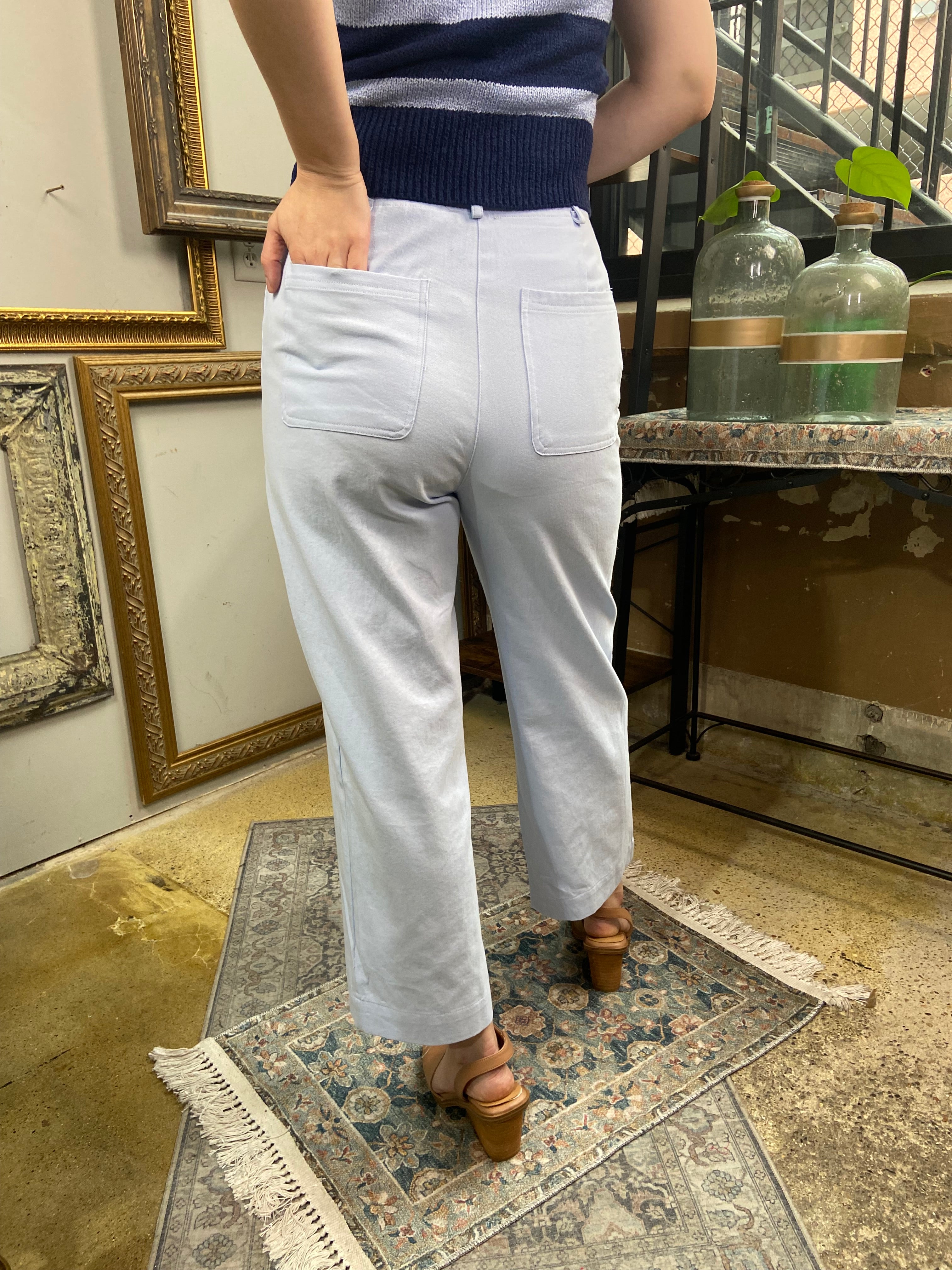 Tommy Periwinkle Hight Waisted Jeans - MK Threads Boutique