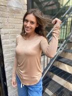 Ryan Pecan  Relaxed Long Sleeve