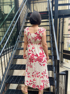 Rosalind Rose Midi Dress