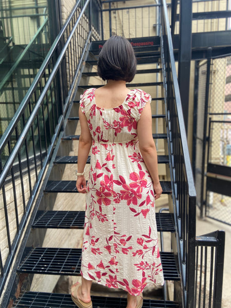 Rosalind Rose Midi Dress