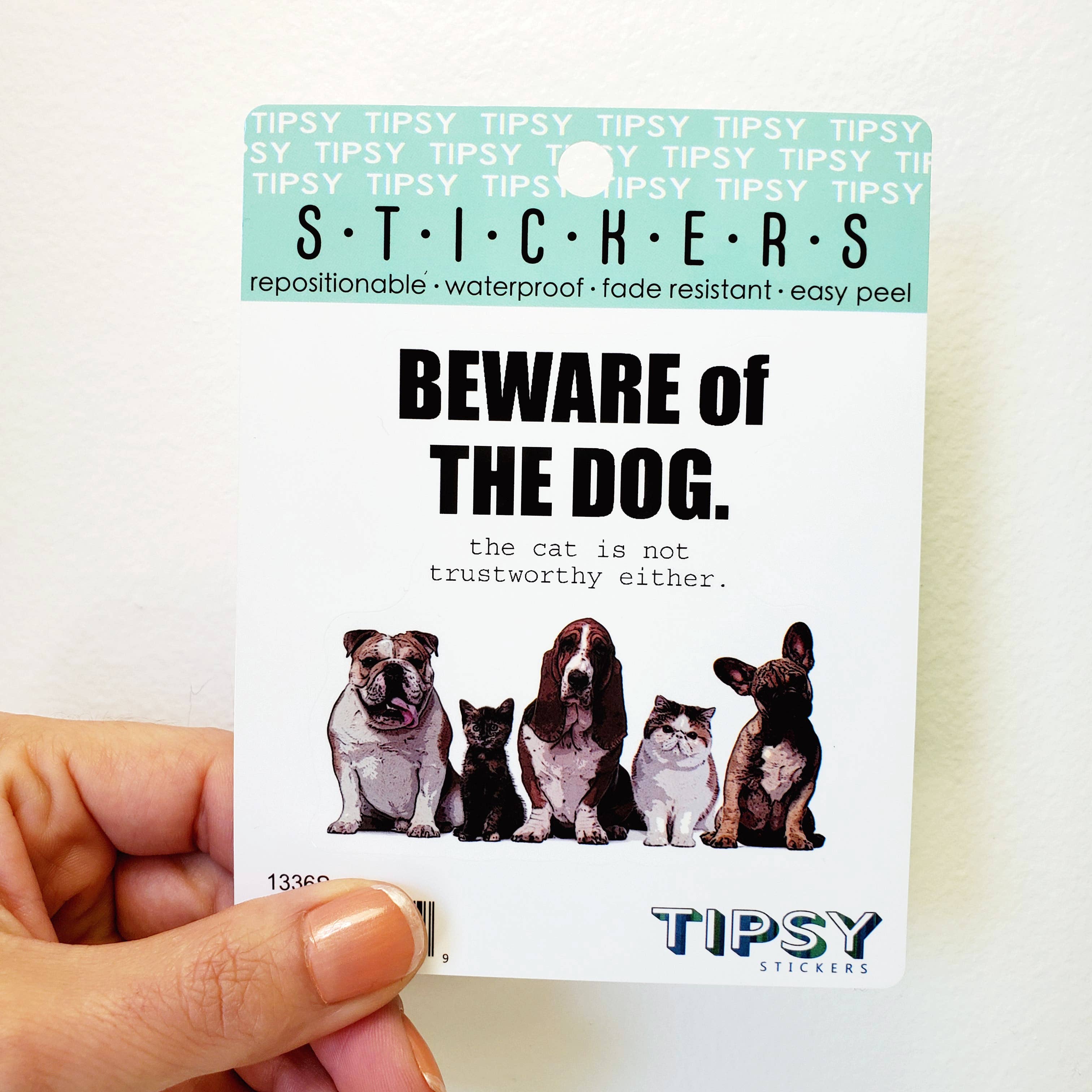 Beware Of The Dog Vinyl Sticker - MK Threads Boutique
