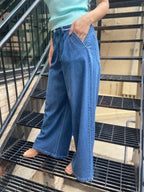 Vickie Dark Wash Baggy Wide Leg Risen Jeans