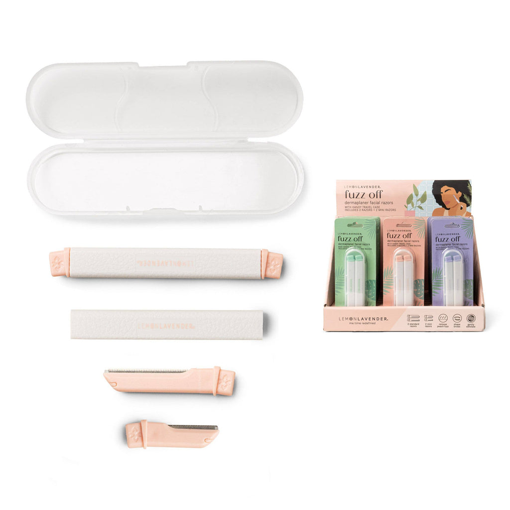 Lemon Lavender Fuzz Off Dermaplaner Facial Razor Mystery Color - MK Threads Boutique