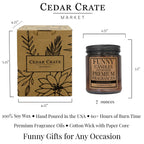 My Last Fuck Oh Look It's On Fire | Funny Candle - Amber