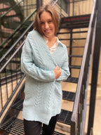 Wendy Blue Long Cardigan