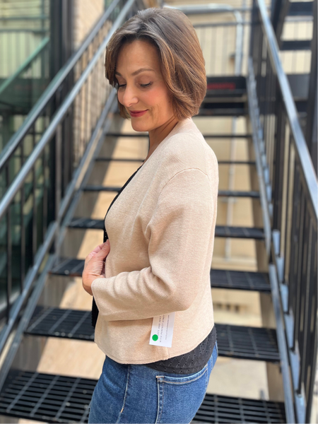 Kati Khaki Open Cardigan