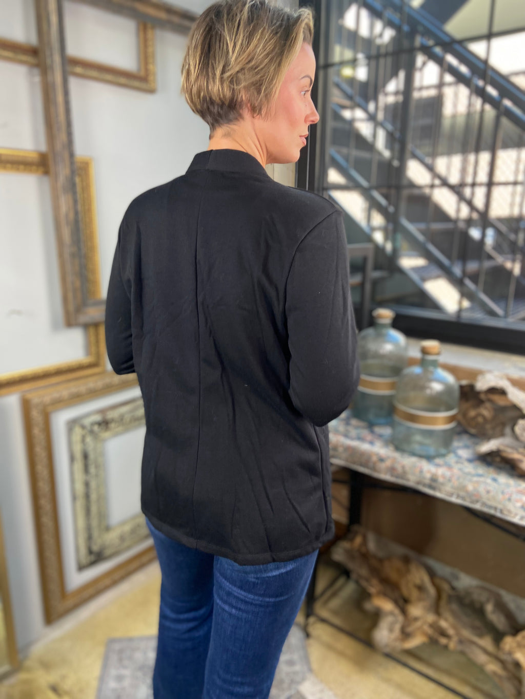 Ellie Black Blazer With Pockets