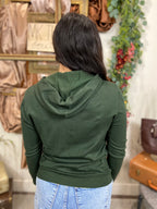 Nancy Olive Hooded Sweater