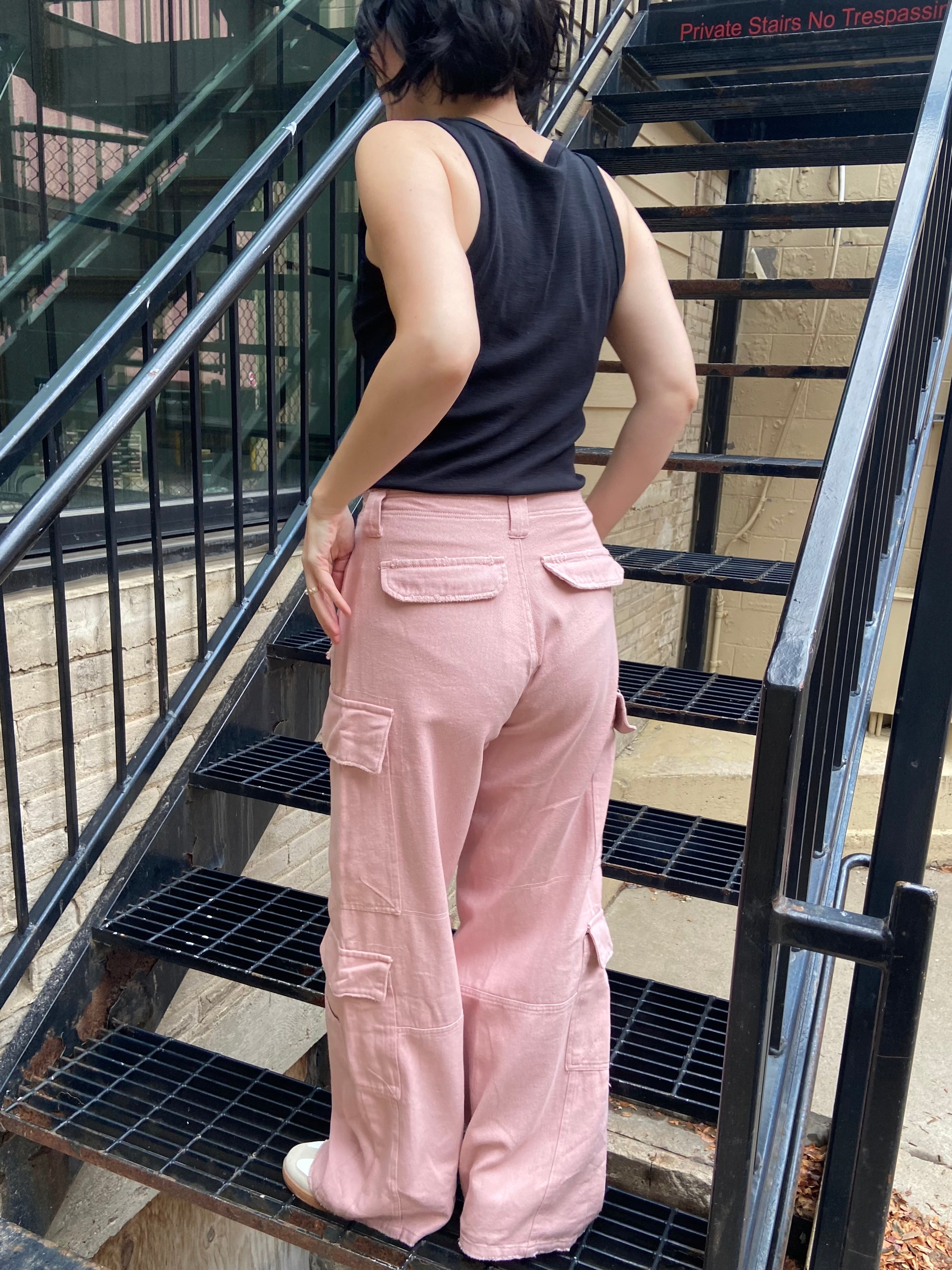Henry Pink Cargo Pants