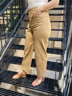 Petra Khaki Wide Leg Cropped Pants - MK Threads Boutique