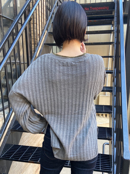 Alyssa Heather Charcoal Sweater