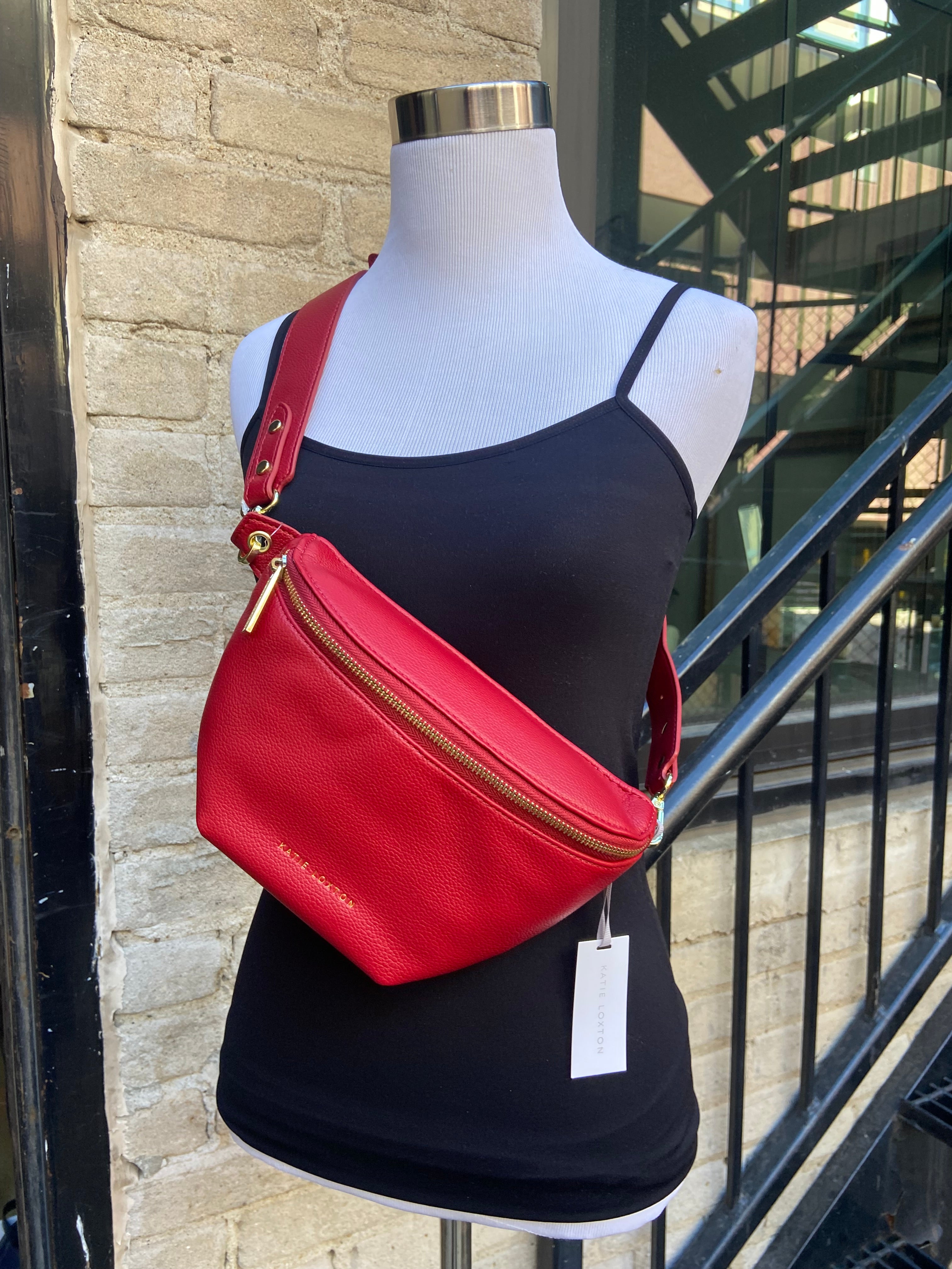 Maya Garnet Red Belt Bag