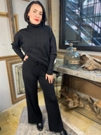 Lau Black Wide Leg Pants