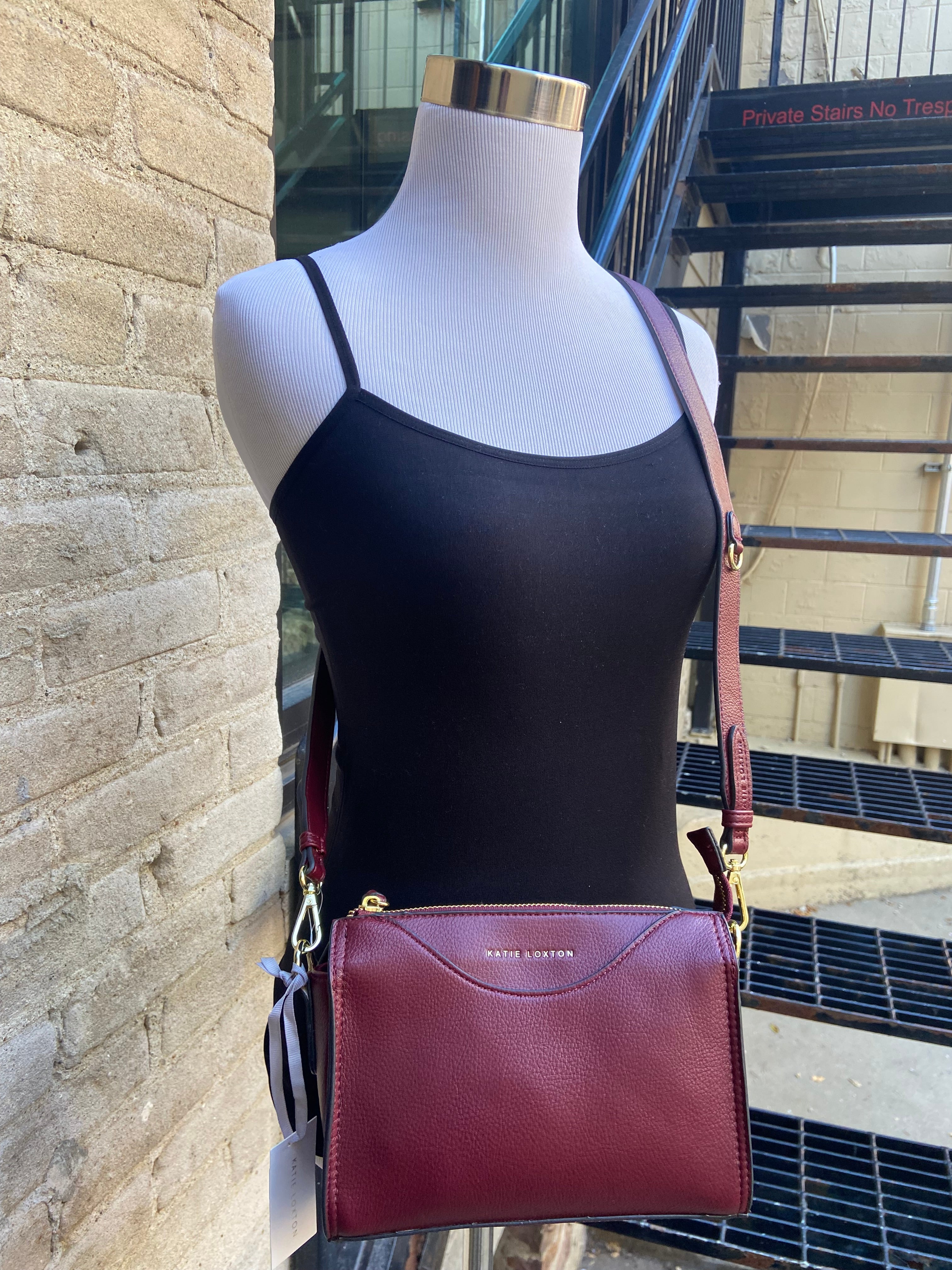 Alba Cherry Red Crossbody Bag