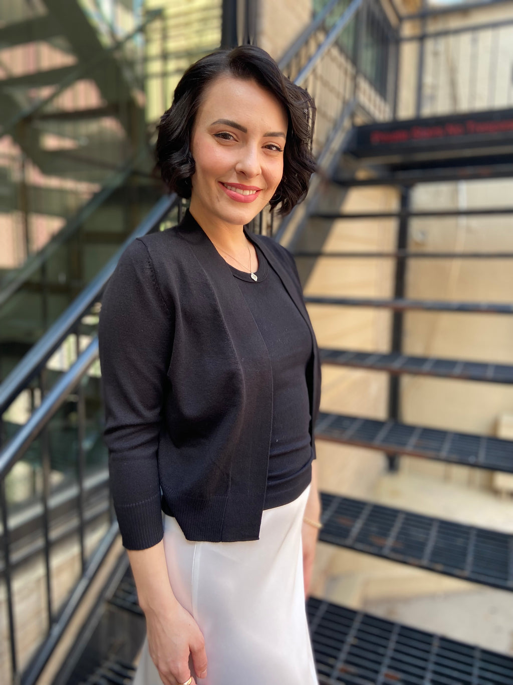 Kit Black Bolero Cardigan