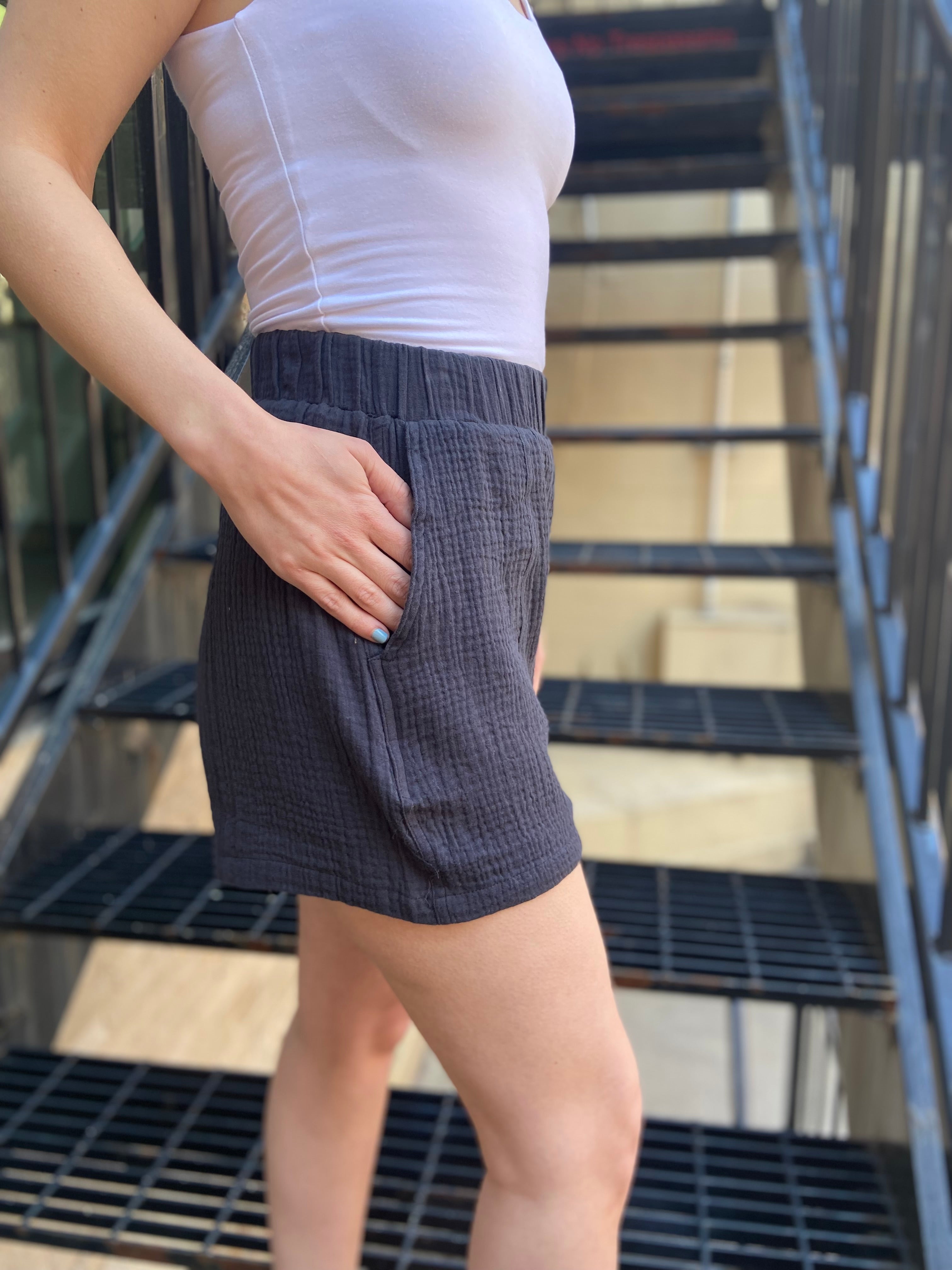 Isla Blue Relaxed Shorts - MK Threads Boutique