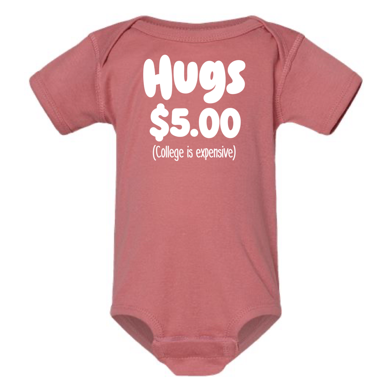 HUGS $5.00 BABY ONESIE : Black - 18 months
