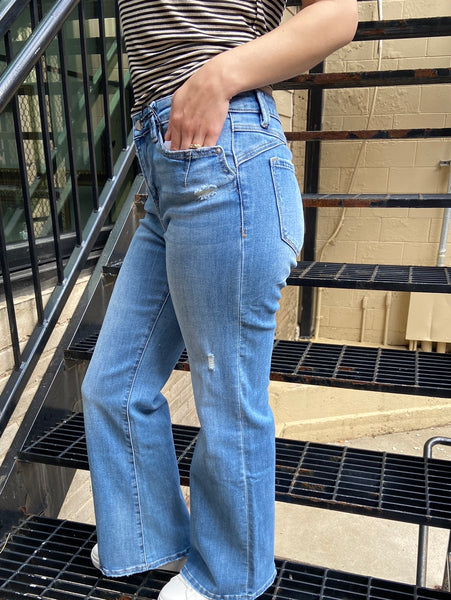 Austin Mid Rise Slight Flare Mica Jeans
