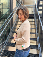 Kati Khaki Open Cardigan