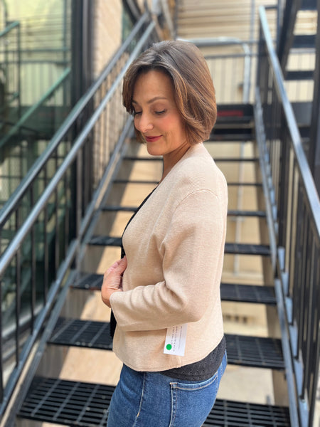Kati Khaki Open Cardigan
