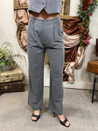 Sadie Gray Pin Stripe Trouser Pants