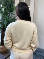 Drew Cream Crewneck Sweater - MK Threads Boutique