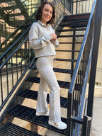 Anya Heather Gray Flare Sweatpants - MK Threads Boutique