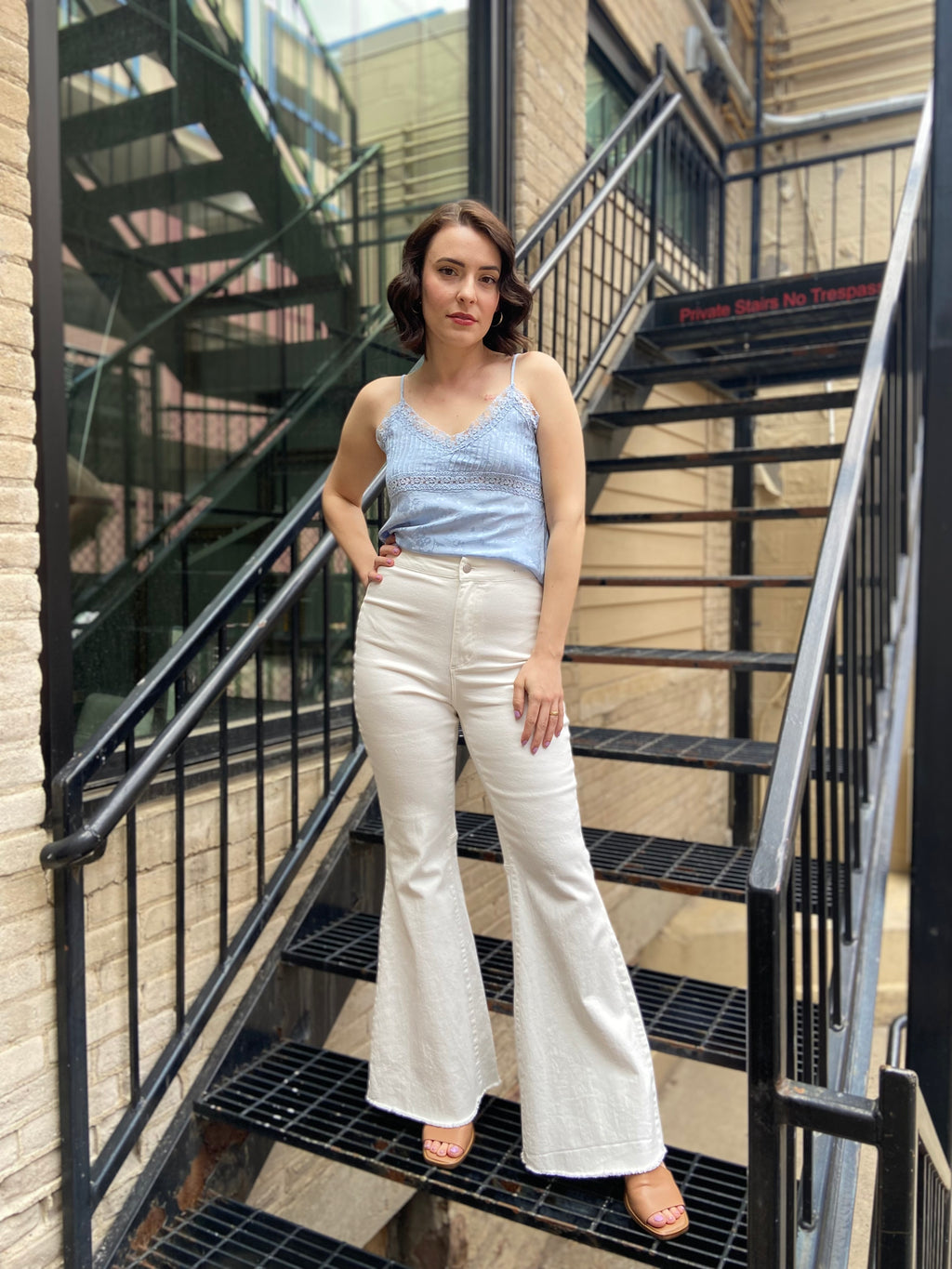 Bailey White Bootcut Denim Jeans - MK Threads Boutique