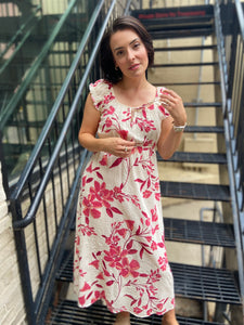 Rosalind Rose Midi Dress