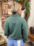 Joan Green Scuba Half Zip Sweater