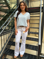 Stacy Light Blue Oversized T Shirt