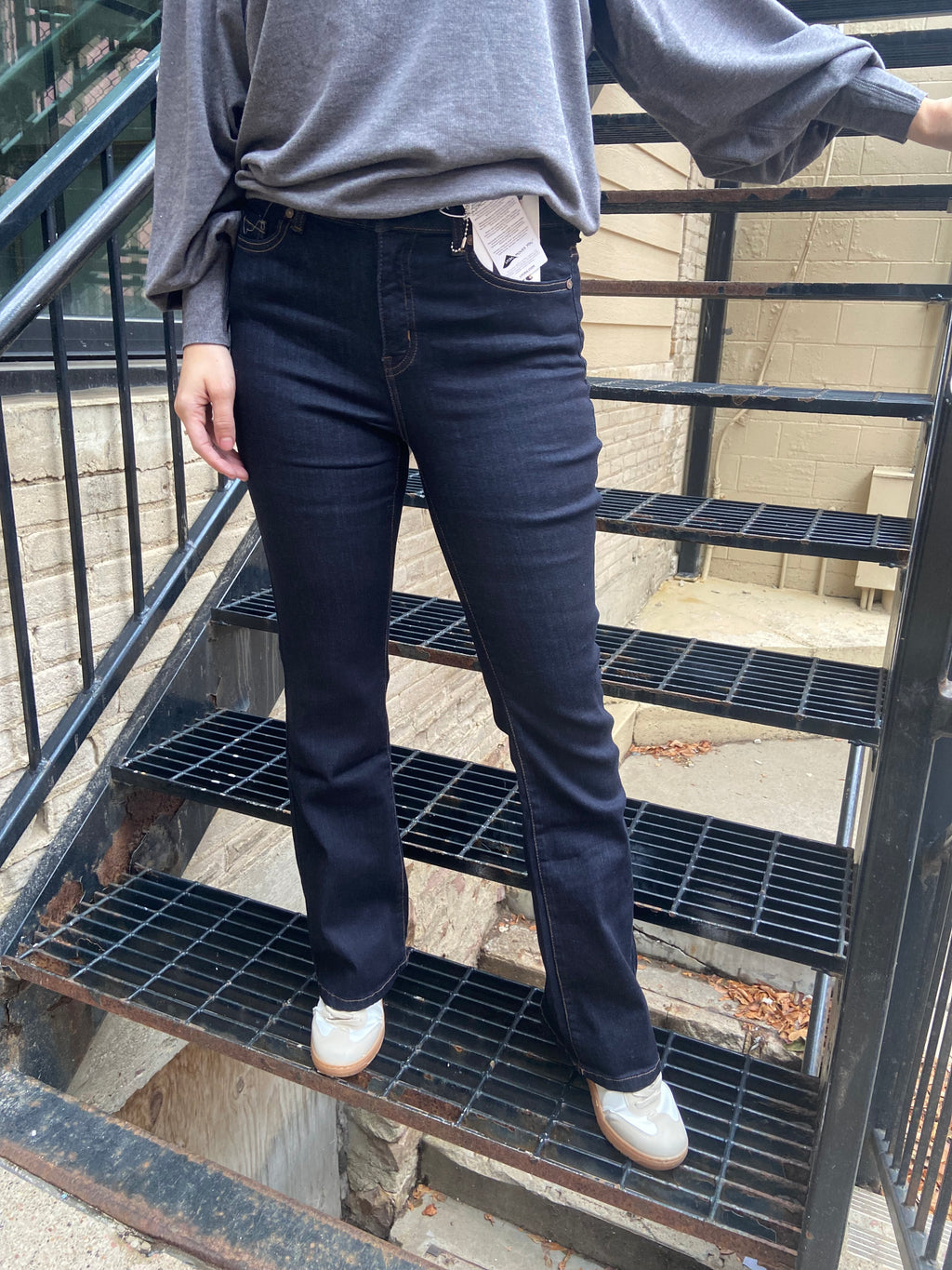 Eric Dark Wash High Rise Boot Cut EnJeans