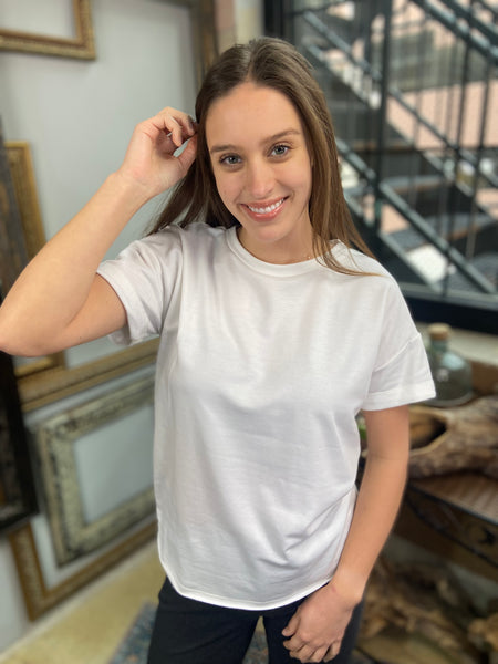 Allie Ivory Oversized Tee