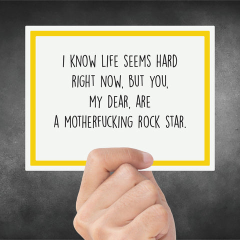 Snarky Card - Encouragement - I Know Life