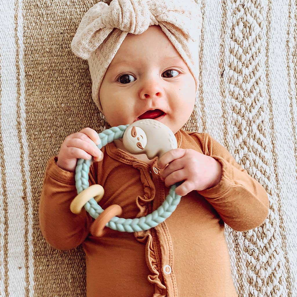 Ritzy Rattle™ Silicone Teether Rattles: Dino