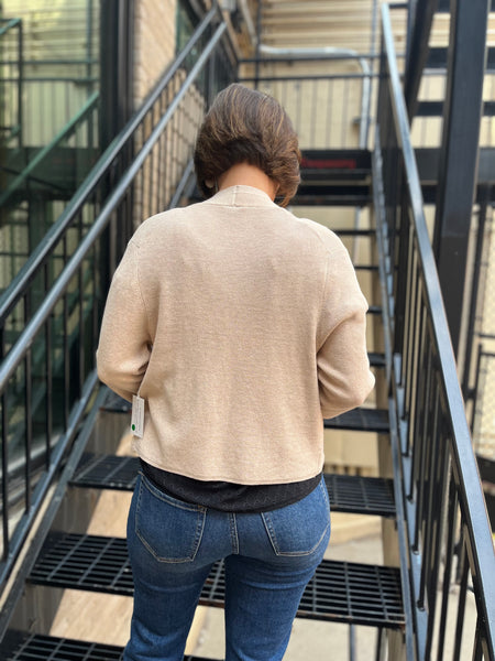 Kati Khaki Open Cardigan