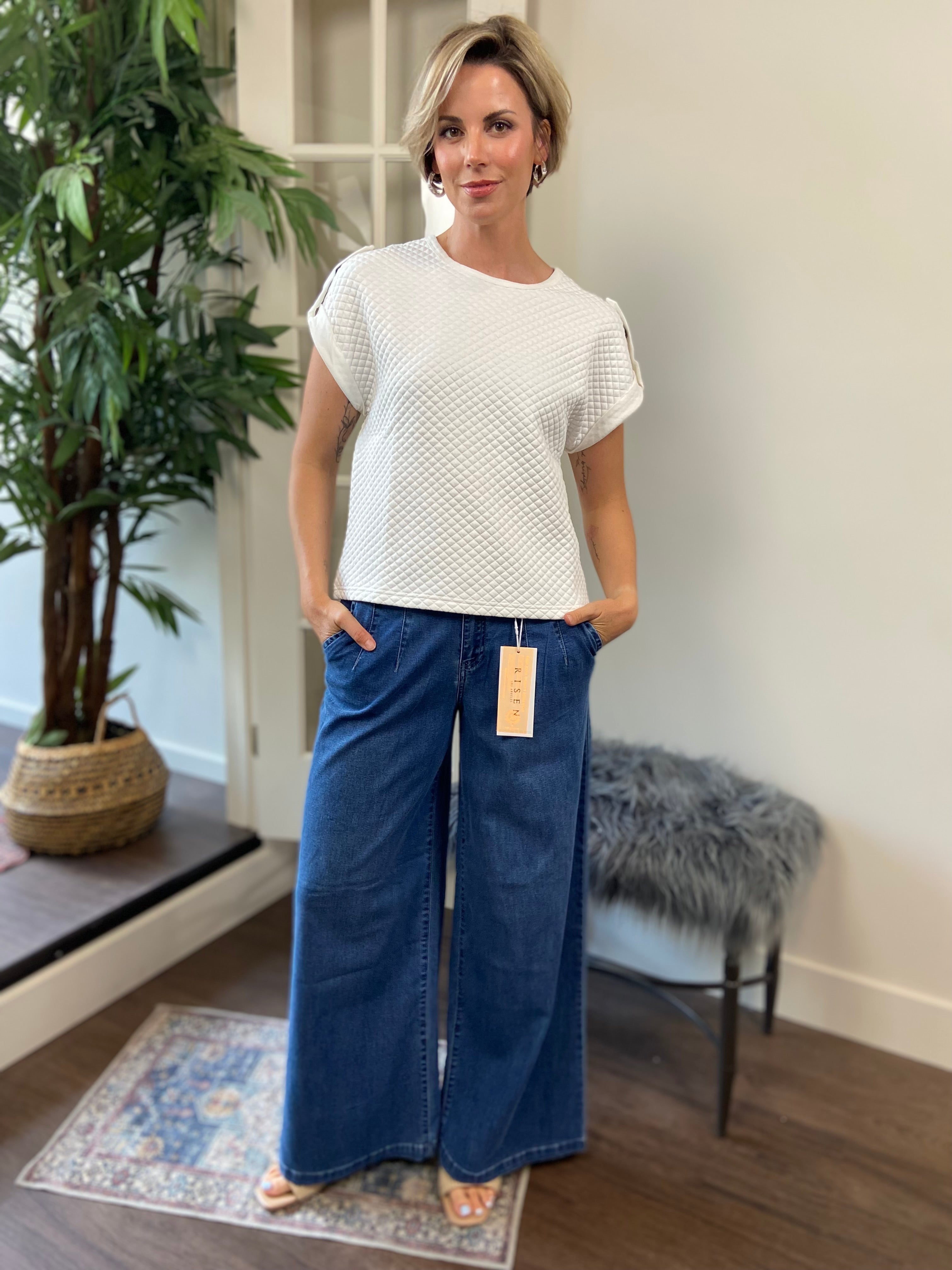 Sylvia Cream Sleeveless Sweater Vest - MK Threads Boutique