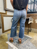 Kai Medium Wash Cropped Wide Leg EnJean Jeans - MK Threads Boutique