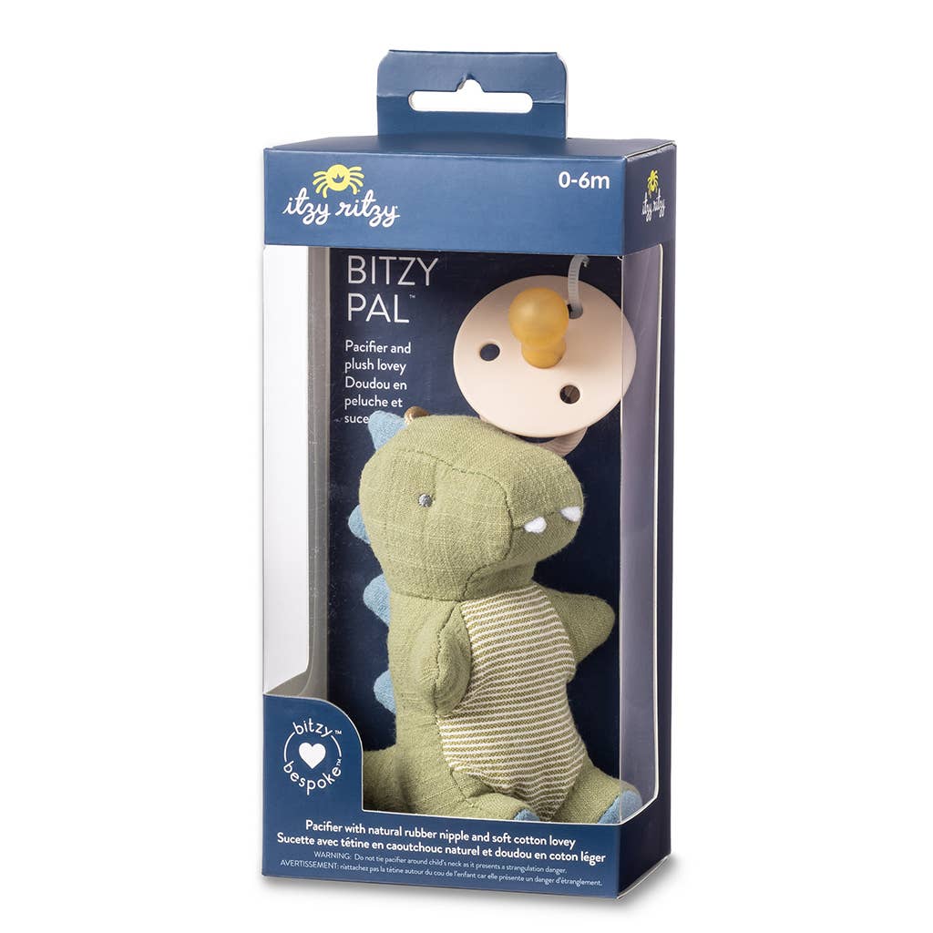 Bitzy Pal Natural Rubber Pacifier & Plush: Bear