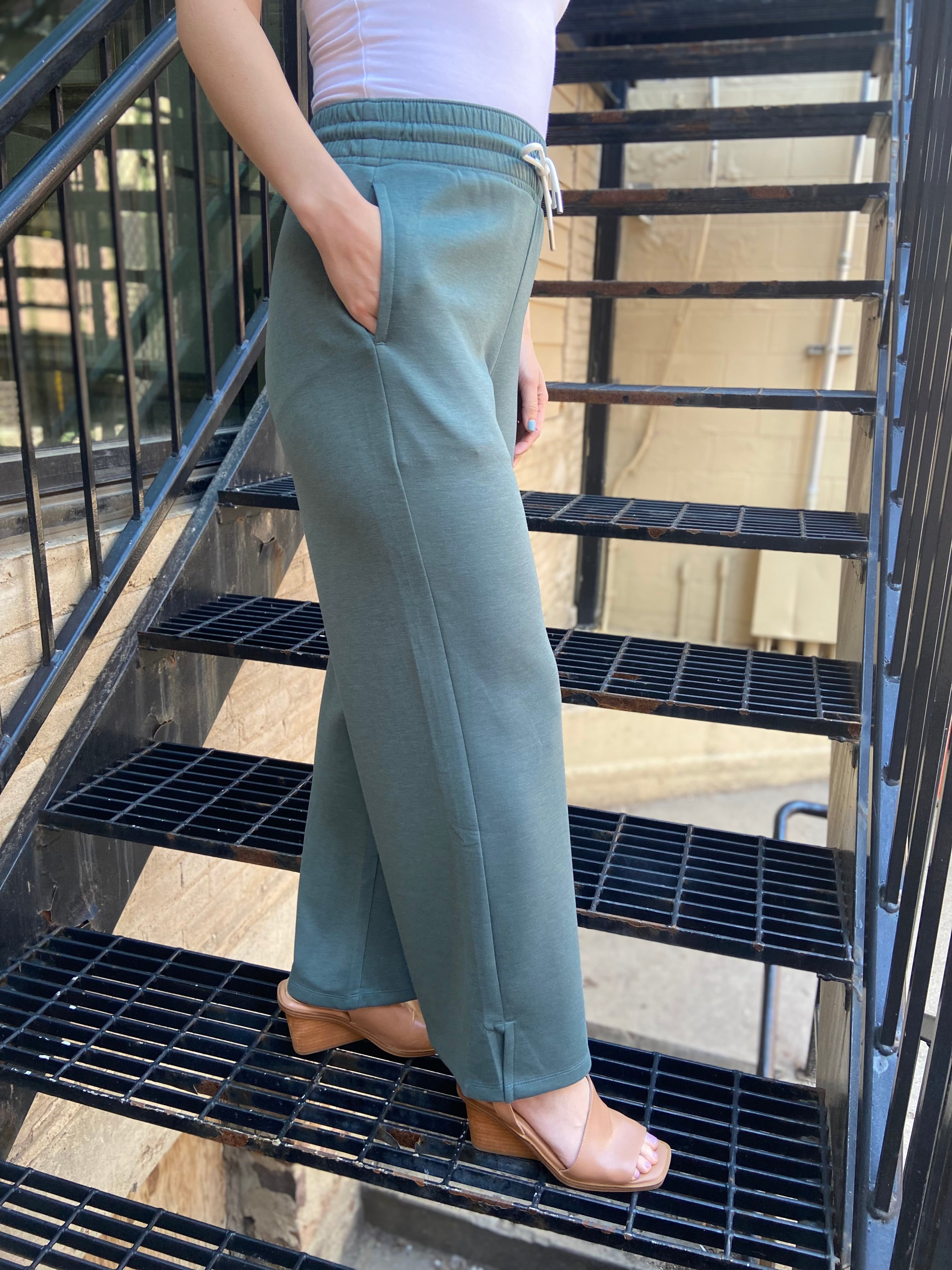 Romi Ash Jade Scuba Drawstring Pants - MK Threads Boutique