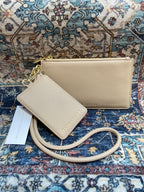 Light Taupe Duo Accessory Wristlet
