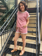 Wally Red/White Striped Sleeveless Top & Shorts Set - MK Threads Boutique