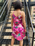 CiCi Purple Satin Mini Dress