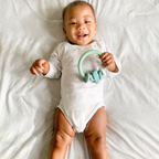 Ritzy Rattle™ Silicone Teether Rattles: Dino