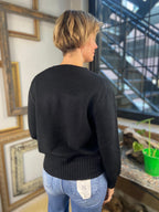 Annie Black Knit Sweater