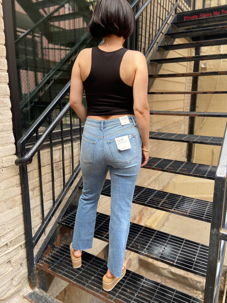 Shira High Rise Straight Sneak Peek Jeans