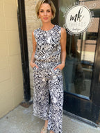 Briseis Black & White Pattern Pants