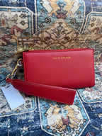 Zana Garnet Red Wristlet Purse